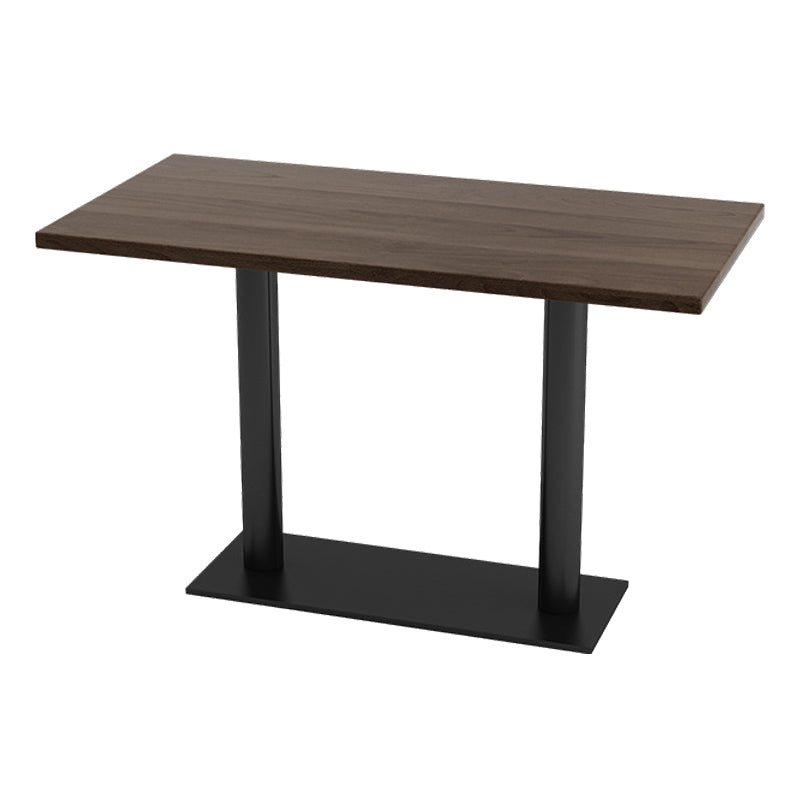 Industrial Dining Room Table Solid Wood Table with Black Base for Home Kitchen Dinner Rectangle Without Chairs Clearhalo ' dining_table' 'Dining Tables & Seating' 'Dining Tables' 'furn' 'furn_dining_table' 'Furniture' 'furniture_dining_table' 'Kitchen & Dining Furniture' 'kitchen&dining_furn' 'kitchen' 'kitchen_dining_table' 3725960