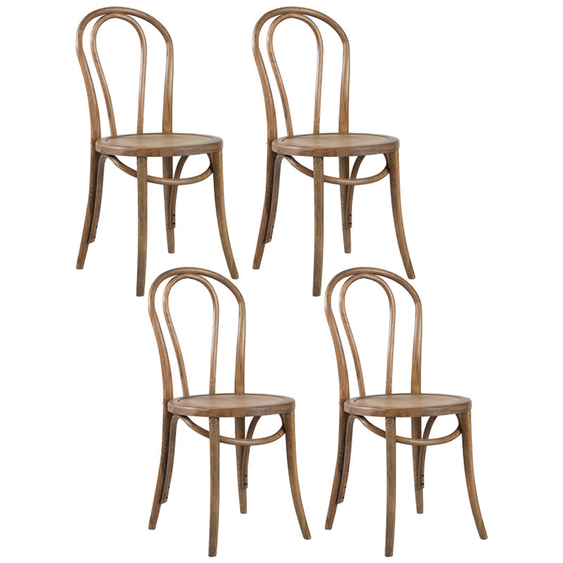 Contemporary Style Beech Wood Chiar Windsor Back Side Kitchen Dining Chair Smoke Gray Wood 4 Piece Set Clearhalo ' kitchen&dining_furn' 'Dining Chairs' 'Dining Tables & Seating' 'dining_chair' 'furn' 'furn_dining_chair' 'Furniture' 'furniture_dining_chair' 'Kitchen & Dining Furniture' 'kitchen' 3847096