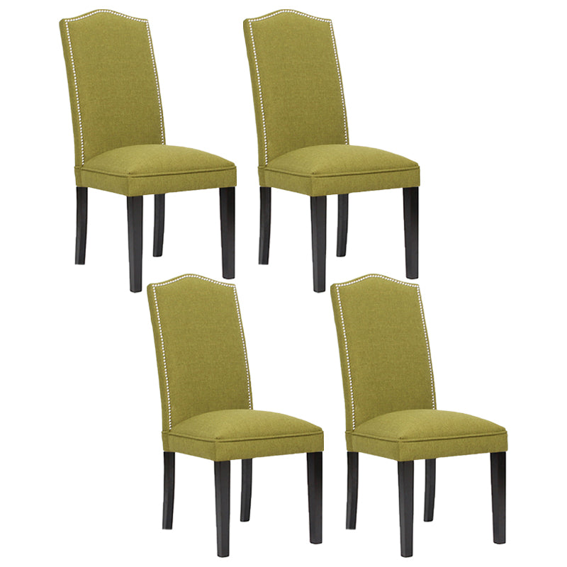 Contemporary Style Wooden Dining Chair Dining Armless Side Chairs for Kitchen Green 4 Piece Set Clearhalo ' kitchen&dining_furn' 'Dining Chairs' 'Dining Tables & Seating' 'dining_chair' 'furn' 'furn_dining_chair' 'Furniture' 'furniture_dining_chair' 'Kitchen & Dining Furniture' 'kitchen' 3885742