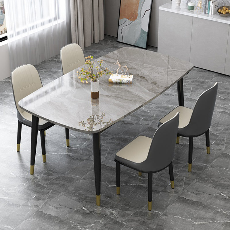 Traditional Luxury Rectangle Dining Site Table Stone Dining Room Home Furniture for Home Brown Without Chairs Clearhalo ' dining_table' 'Dining Tables & Seating' 'Dining Tables' 'furn' 'furn_dining_table' 'Furniture' 'furniture_dining_table' 'Kitchen & Dining Furniture' 'kitchen&dining_furn' 'kitchen' 'kitchen_dining_table' 3902346