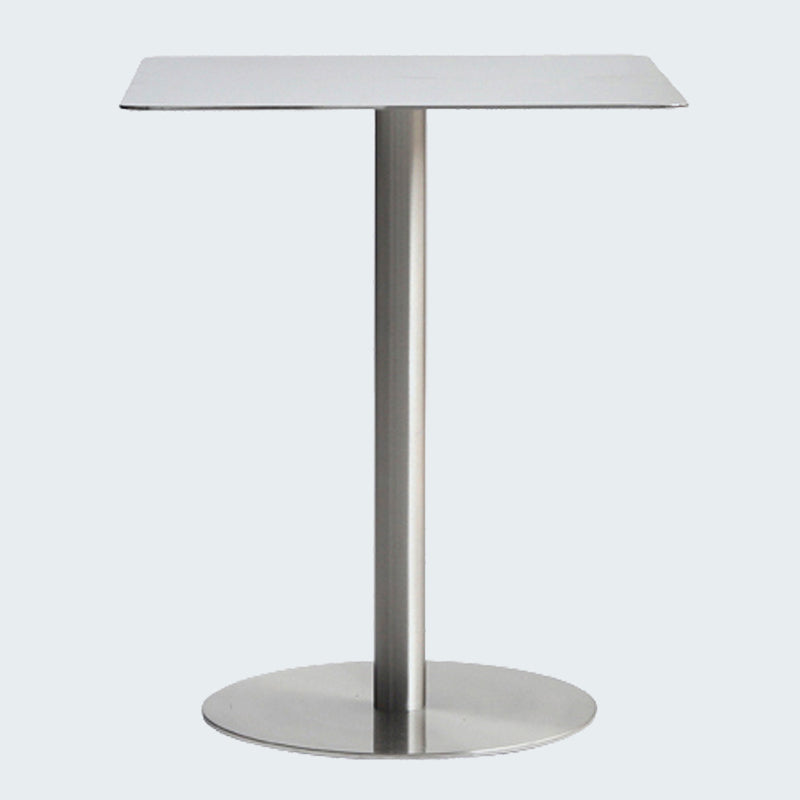 Industrial Style Silver Dining Table Stainless Steel Table for Home Use Square Without Chairs Clearhalo ' dining_table' 'Dining Tables & Seating' 'Dining Tables' 'furn' 'furn_dining_table' 'Furniture' 'furniture_dining_table' 'Kitchen & Dining Furniture' 'kitchen&dining_furn' 'kitchen' 'kitchen_dining_table' 3945581