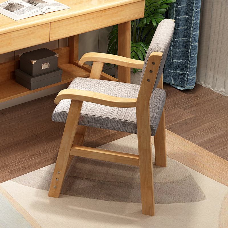 Modern Wooden Dining Chair Open Back Single Dining Side Arm Chair for Kitchen Natural Clearhalo ' kitchen&dining_furn' 'Dining Chairs' 'Dining Tables & Seating' 'dining_chair' 'furn' 'furn_dining_chair' 'Furniture' 'furniture_dining_chair' 'Kitchen & Dining Furniture' 'kitchen' 3951105