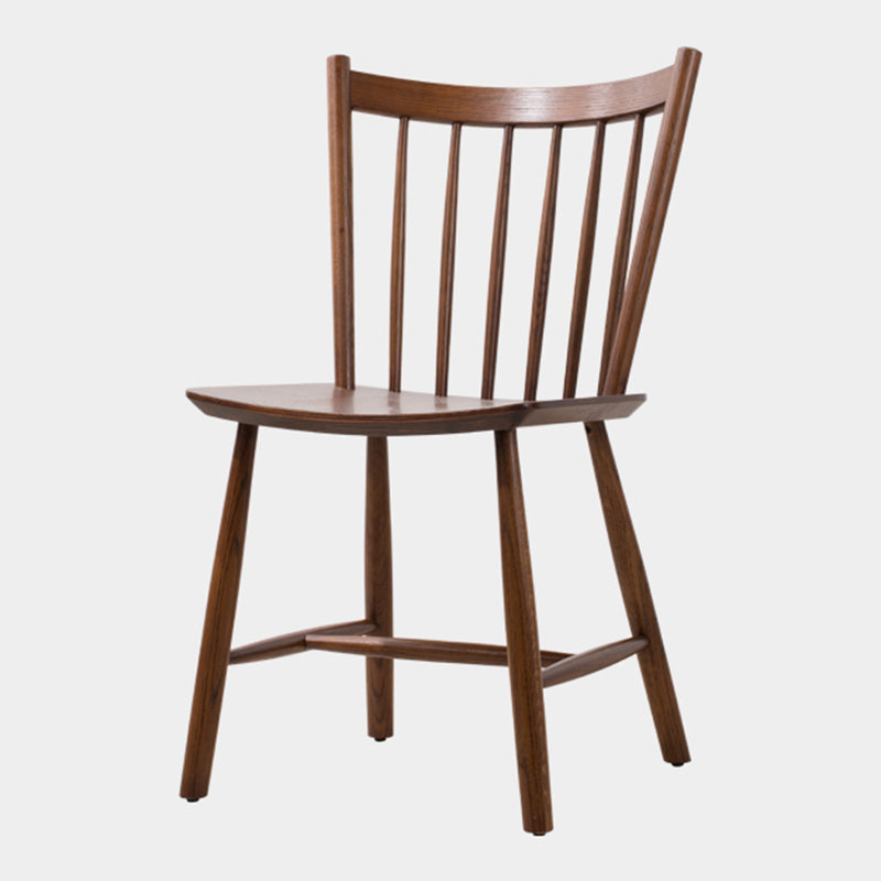 Minimalist Style Wood Dining Side Chair Windsor Back Side Single Chair for Home Use Walnut Clearhalo ' kitchen&dining_furn' 'Dining Chairs' 'Dining Tables & Seating' 'dining_chair' 'furn' 'furn_dining_chair' 'Furniture' 'furniture_dining_chair' 'Kitchen & Dining Furniture' 'kitchen' 3957559