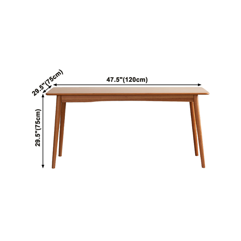 Traditional Luxury Rectangle Dining Table Solid Wood Table with 4 Legs for Dining Room Clearhalo ' dining_table' 'Dining Tables & Seating' 'Dining Tables' 'furn' 'furn_dining_table' 'Furniture' 'furniture_dining_table' 'Kitchen & Dining Furniture' 'kitchen&dining_furn' 'kitchen' 'kitchen_dining_table' 3994682
