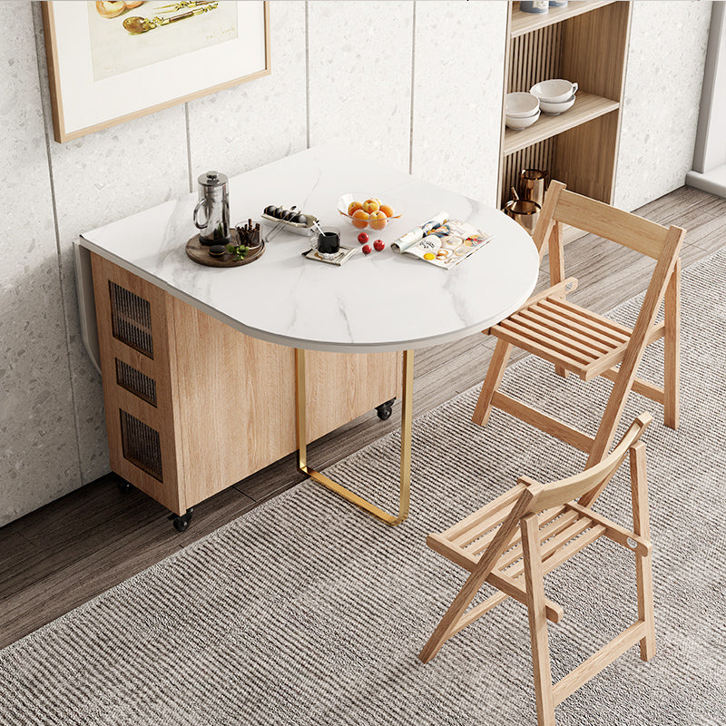 59"L Minimalist White Kitchen Dining Table Oval Shape Dining Table with Pedestal Base Clearhalo ' dining_table' 'Dining Tables & Seating' 'Dining Tables' 'furn' 'furn_dining_table' 'Furniture' 'furniture_dining_table' 'Kitchen & Dining Furniture' 'kitchen&dining_furn' 'kitchen' 'kitchen_dining_table' 4033433