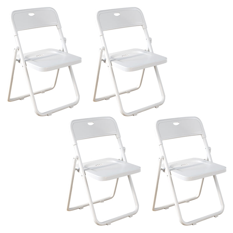 Contemporary Home Metal Dining Chair Open Back Armless Dining Side Chair Ivory 4 Piece Set Clearhalo ' kitchen&dining_furn' 'Dining Chairs' 'Dining Tables & Seating' 'dining_chair' 'furn' 'furn_dining_chair' 'Furniture' 'furniture_dining_chair' 'Kitchen & Dining Furniture' 'kitchen' 4056818