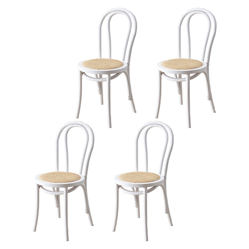 Traditional Wood Dining Chair Windsor Back Side Armless Chair for Home Use White 4 Piece Set Clearhalo ' kitchen&dining_furn' 'Dining Chairs' 'Dining Tables & Seating' 'dining_chair' 'furn' 'furn_dining_chair' 'Furniture' 'furniture_dining_chair' 'Kitchen & Dining Furniture' 'kitchen' 4099750