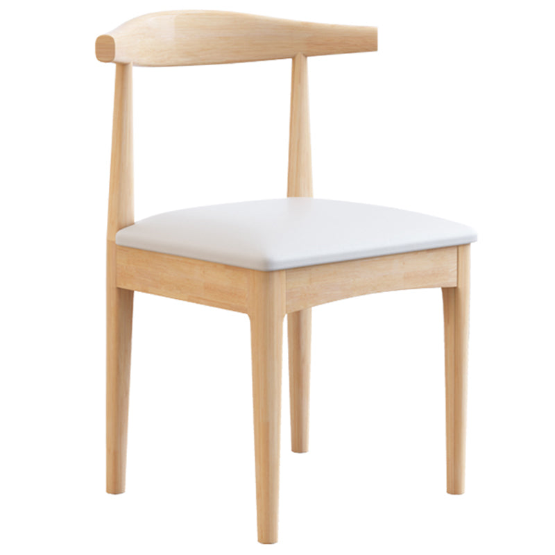 Traditional Style Indoor Side Chair Open Back Upholstered Single Dining Room Chair Gloss White Clearhalo ' kitchen&dining_furn' 'Dining Chairs' 'Dining Tables & Seating' 'dining_chair' 'furn' 'furn_dining_chair' 'Furniture' 'furniture_dining_chair' 'Kitchen & Dining Furniture' 'kitchen' 4105015