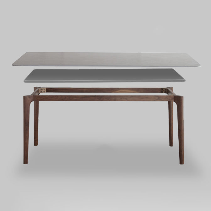 Rectangle Sintered Stone Dining Table Grey Stone Top Table with 4 Legs Clearhalo ' dining_table' 'Dining Tables & Seating' 'Dining Tables' 'furn' 'furn_dining_table' 'Furniture' 'furniture_dining_table' 'Kitchen & Dining Furniture' 'kitchen&dining_furn' 'kitchen' 'kitchen_dining_table' 4111600
