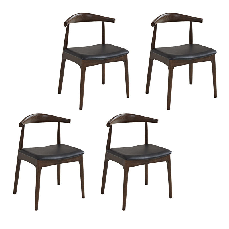 Traditional Style Solid Wood Dining Chair Open Back Dining Room Side Chairs Tan 4 Piece Set Clearhalo ' kitchen&dining_furn' 'Dining Chairs' 'Dining Tables & Seating' 'dining_chair' 'furn' 'furn_dining_chair' 'Furniture' 'furniture_dining_chair' 'Kitchen & Dining Furniture' 'kitchen' 4118012