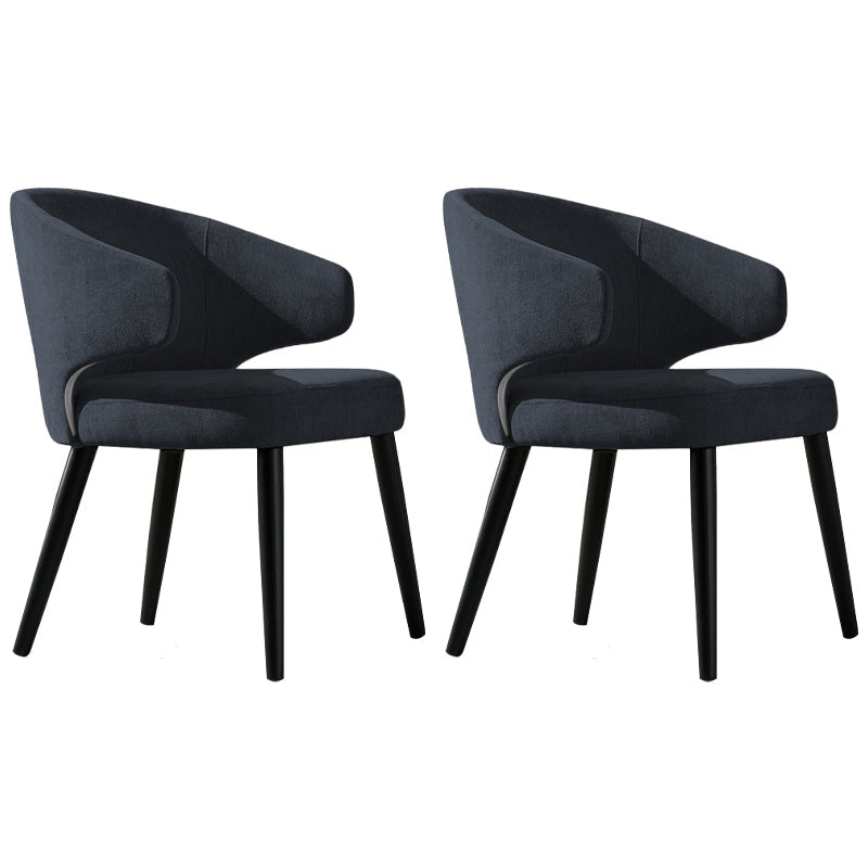 Contemporary Wood Dining Arm Chairs Wingback Side Chair for Home Use (Set of 2) Blue-Gray Clearhalo ' kitchen&dining_furn' 'Dining Chairs' 'Dining Tables & Seating' 'dining_chair' 'furn' 'furn_dining_chair' 'Furniture' 'furniture_dining_chair' 'Kitchen & Dining Furniture' 'kitchen' 4130260