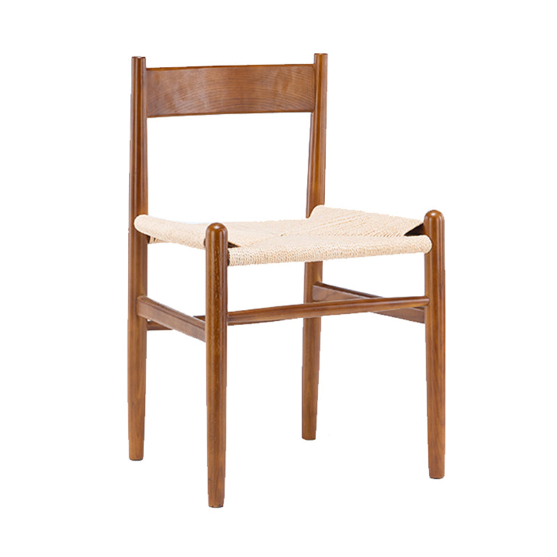 Scandinavian Style Wood Dining Chair Open Back Patio Dining Side Chair Walnut 1 Piece Clearhalo ' kitchen&dining_furn' 'Dining Chairs' 'Dining Tables & Seating' 'dining_chair' 'furn' 'furn_dining_chair' 'Furniture' 'furniture_dining_chair' 'Kitchen & Dining Furniture' 'kitchen' 4159535