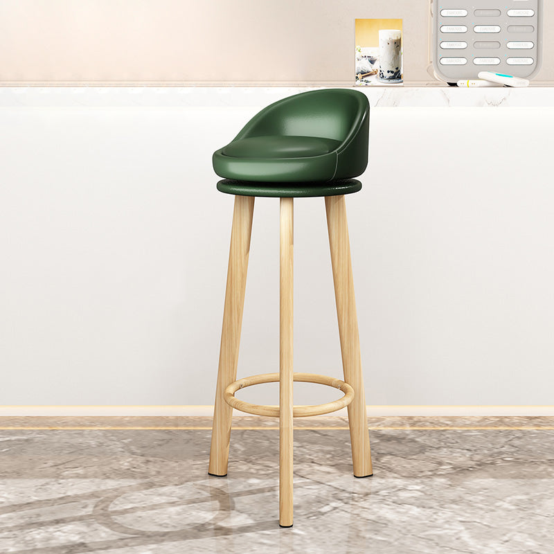 Modern Backrest Armless Counter Stool Steel Cashier Bar Stool with Cushion Dark Army Green Clearhalo 'Bar Furniture' 'Bar Stools' 'bar_stools' 'furn' 'furn_bar_stools' 'furniture_bar_stools' 'Kitchen & Dining Furniture' 'kitchen&dining_furn' 'kitchen' 'kitchen_furn' Furniture' 4183940