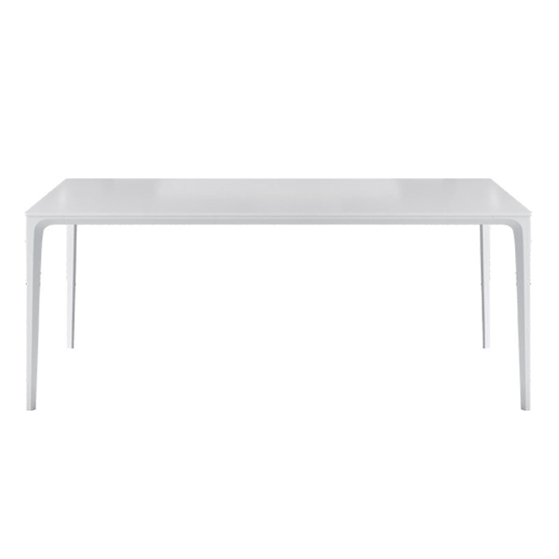 Sintered Stone Dining Table Simplicity Style 4 Legs Base Table for Dining Room White Clearhalo ' dining_table' 'Dining Tables & Seating' 'Dining Tables' 'Furniture' 'furniture_dining_table' 'Kitchen & Dining Furniture' 'kitchen&dining_furn' 'kitchen' 'kitchen_dining_table' 4195980