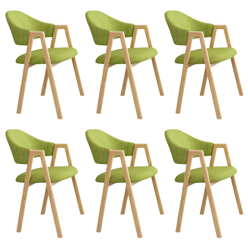 Contemporary Metal Dining Arm Chair Velvet Dining Side Chair for Home Use Green 6 Piece Set Clearhalo ' kitchen&dining_furn' 'Dining Chairs' 'Dining Tables & Seating' 'dining_chair' 'furn' 'furn_dining_chair' 'Furniture' 'furniture_dining_chair' 'Kitchen & Dining Furniture' 'kitchen' 4206982