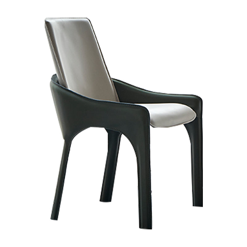 Modern Style Dining Armchairs Upholstered Solid Back Arm Chairs with Metal Legs Green 1 Piece Clearhalo ' kitchen&dining_furn' 'Dining Chairs' 'Dining Tables & Seating' 'dining_chair' 'furn' 'furn_dining_chair' 'Furniture' 'furniture_dining_chair' 'Kitchen & Dining Furniture' 'kitchen' 4207664