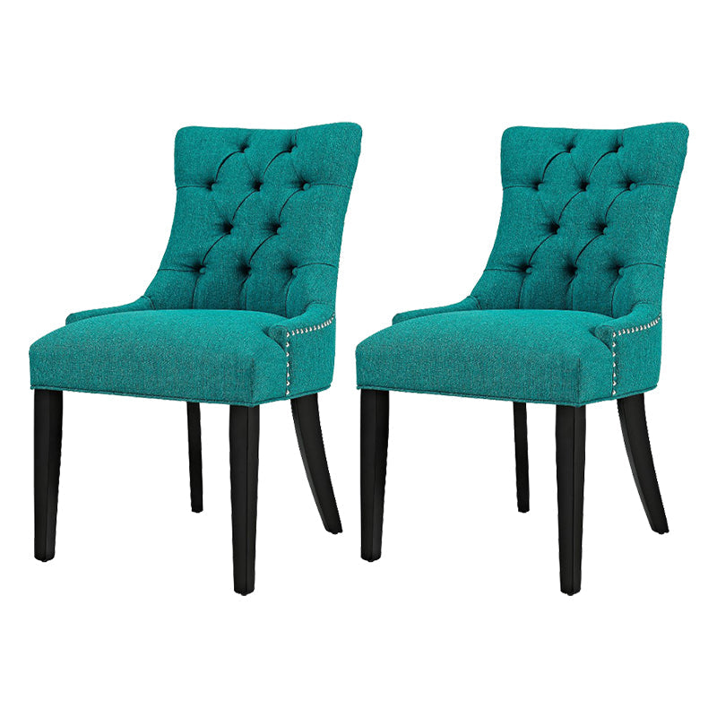 Traditional Upholstered Home Side Chair Parsons Matte Finish Dining Chair with Black Legs Tan 2 Piece Set Clearhalo ' kitchen&dining_furn' 'Dining Chairs' 'Dining Tables & Seating' 'dining_chair' 'furn' 'furn_dining_chair' 'Furniture' 'furniture_dining_chair' 'Kitchen & Dining Furniture' 'kitchen' 4238429