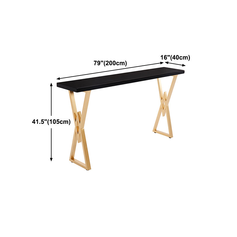 42-inch Height Cocktail Bar Table Nordic Black Wood Top Table for Dining Room Clearhalo 'Bar Furniture' 'Bar Tables' 'bar_tables' 'Furniture' 'furniture_bar_tables' 'Kitchen & Dining Furniture' 'kitchen&dining_furn' 'kitchen' 4240241