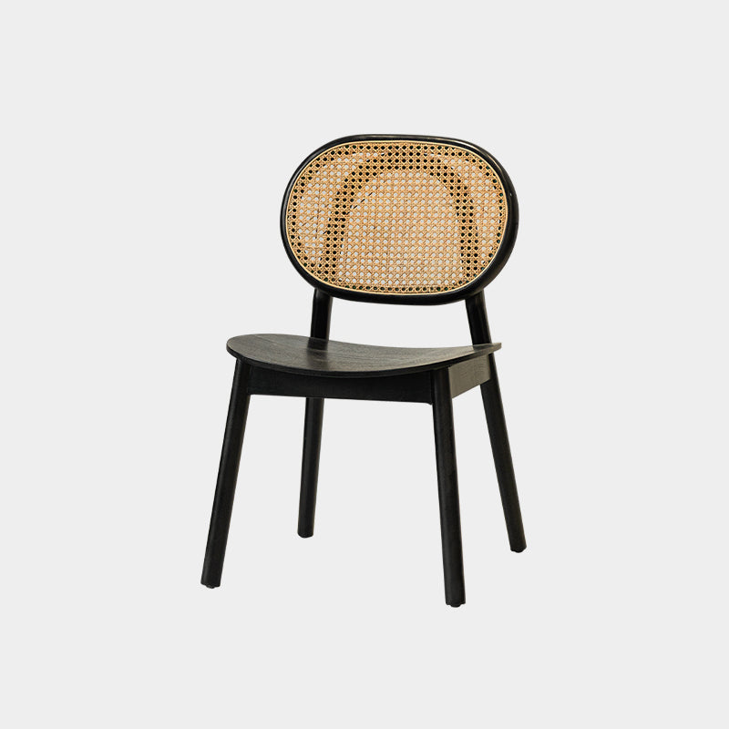 Traditional Dining Armless Chair Open Back Side Chair with Wooden Legs Black 1 Piece Clearhalo ' kitchen&dining_furn' 'Dining Chairs' 'Dining Tables & Seating' 'dining_chair' 'furn' 'furn_dining_chair' 'Furniture' 'furniture_dining_chair' 'Kitchen & Dining Furniture' 'kitchen' 4260691