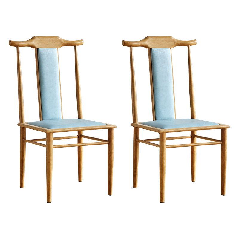 Modern Metal Dining Room Chair High Back Leather Dining Chair for Restaurant Use Blue 2 Piece Set Clearhalo ' kitchen&dining_furn' 'Dining Chairs' 'Dining Tables & Seating' 'dining_chair' 'furn' 'furn_dining_chair' 'Furniture' 'furniture_dining_chair' 'Kitchen & Dining Furniture' 'kitchen' 4260795