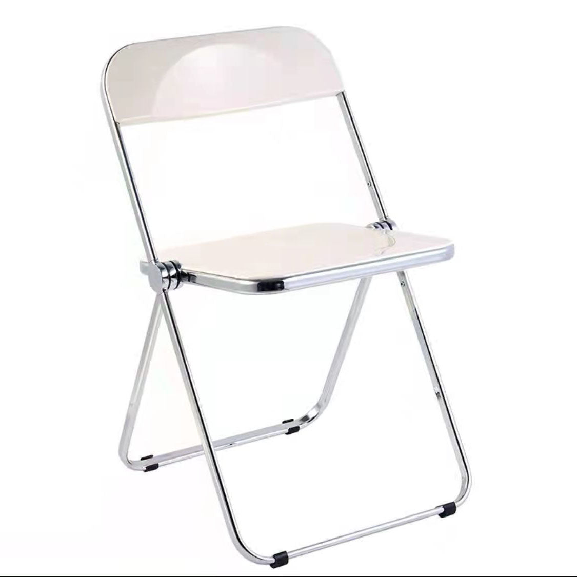 Industrial Style Plastic Dining Armless Chair Open Back Dining Side Chair White 1 Piece Clearhalo ' kitchen&dining_furn' 'Dining Chairs' 'Dining Tables & Seating' 'dining_chair' 'furn' 'furn_dining_chair' 'Furniture' 'furniture_dining_chair' 'Kitchen & Dining Furniture' 'kitchen' 4272166