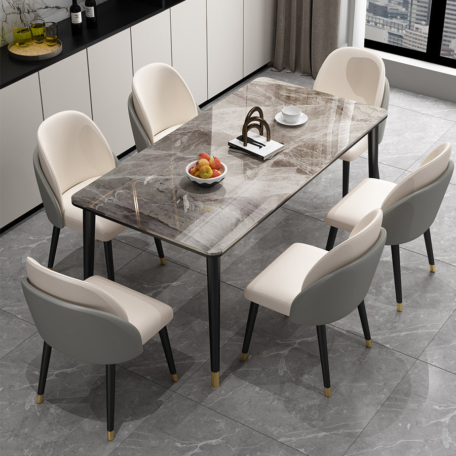 Modern Dining Set 1/4/5/7 Pieces Sintered Stone Dining Furniture Set /Separate Items Clearhalo 'Dining Room Sets' 'Dining Tables & Seating' 'dining_room_set' 'furn' 'furn_dining_room_set' 'Furniture' 'furniture_dining_room_set' 'Kitchen & Dining Furniture' 'kitchen&dining_furn' 'kitchen' 4313560