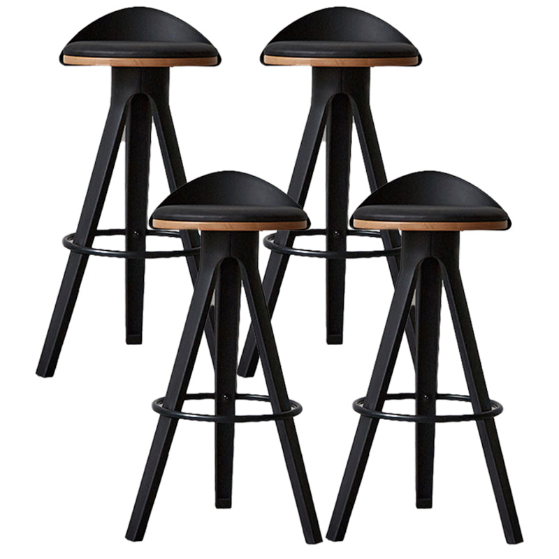 Industrial Padded Feet Barstools Bar Business Counter Height Stools Natural 4 Piece Set Clearhalo 'Bar Furniture' 'Bar Stools' 'bar_stools' 'furn' 'furn_bar_stools' 'furniture_bar_stools' 'Kitchen & Dining Furniture' 'kitchen&dining_furn' 'kitchen' 'kitchen_furn' Furniture' 4321363