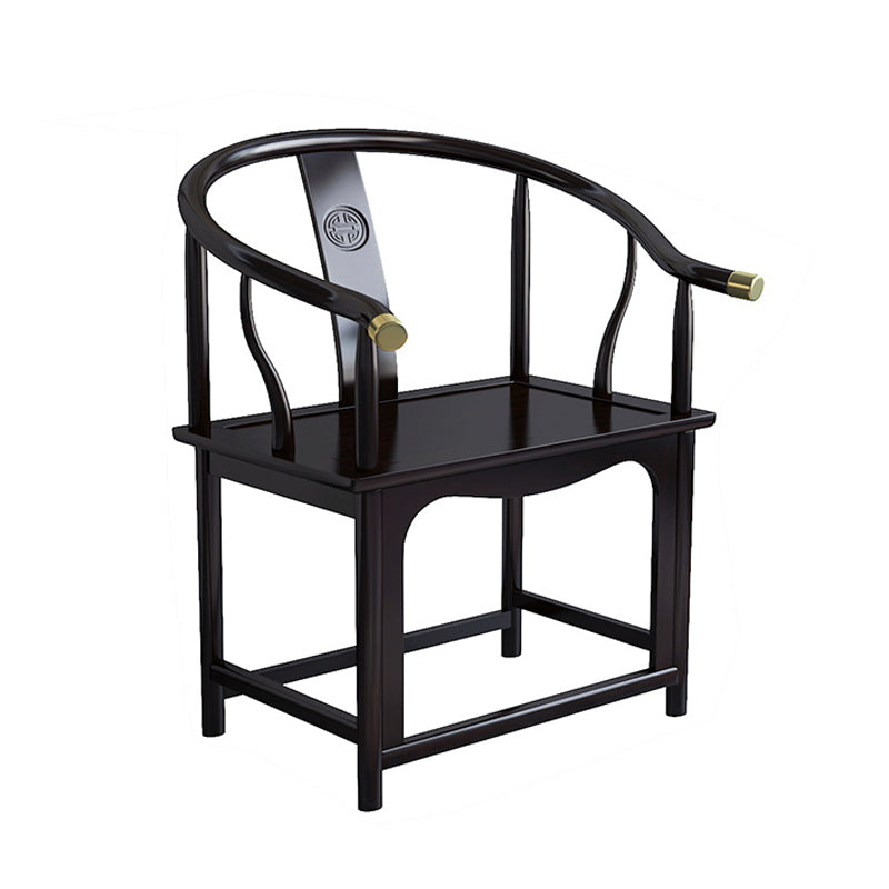 Modern Wood Dining Room Chair Windsor Back Arm Chair for Restaurant Use Black 1 Piece Clearhalo ' kitchen&dining_furn' 'Dining Chairs' 'Dining Tables & Seating' 'dining_chair' 'furn' 'furn_dining_chair' 'Furniture' 'furniture_dining_chair' 'Kitchen & Dining Furniture' 'kitchen' 4331779