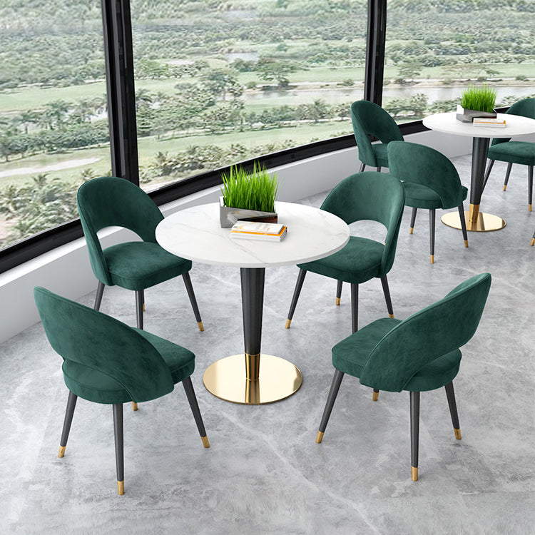 Modern Sintered Stone Dining Room Set 1/3/4/5 Pieces Dining Furniture Set /Separate Items 5 Pieces: Table, 4 Green Chairs Clearhalo 'Dining Room Sets' 'Dining Tables & Seating' 'dining_room_set' 'furn' 'furn_dining_room_set' 'Furniture' 'furniture_dining_room_set' 'Kitchen & Dining Furniture' 'kitchen&dining_furn' 'kitchen' 4346438