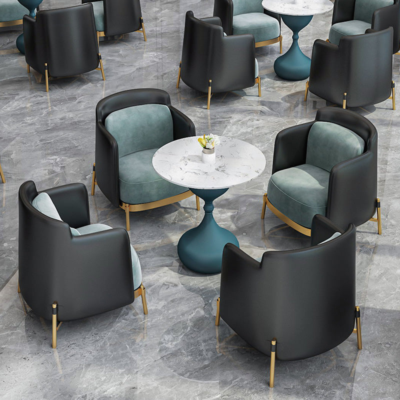 Modern Marble Dining Room Set 1/3/4/5 Pieces Dining Furniture Set /Separate Items 5 Pieces: White Table, 4 Chairs Clearhalo 'Dining Room Sets' 'Dining Tables & Seating' 'dining_room_set' 'furn' 'furn_dining_room_set' 'Furniture' 'furniture_dining_room_set' 'Kitchen & Dining Furniture' 'kitchen&dining_furn' 'kitchen' 4367045