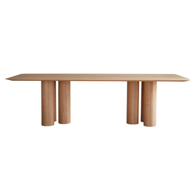 Rectangle Simplicity Dining Table Solid Wood Fixed Table for Kitchen Without Chairs Clearhalo ' dining_table' 'Dining Tables & Seating' 'Dining Tables' 'furn' 'furn_dining_table' 'Furniture' 'furniture_dining_table' 'Kitchen & Dining Furniture' 'kitchen&dining_furn' 'kitchen' 'kitchen_dining_table' 4413519