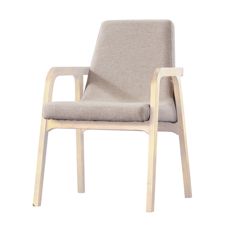 Traditional Wood Dining Chair for Home Use Solid Back Cushioned Chair with Arm Natural 1 Piece Clearhalo ' kitchen&dining_furn' 'Dining Chairs' 'Dining Tables & Seating' 'dining_chair' 'furn' 'furn_dining_chair' 'Furniture' 'furniture_dining_chair' 'Kitchen & Dining Furniture' 'kitchen' 4421734