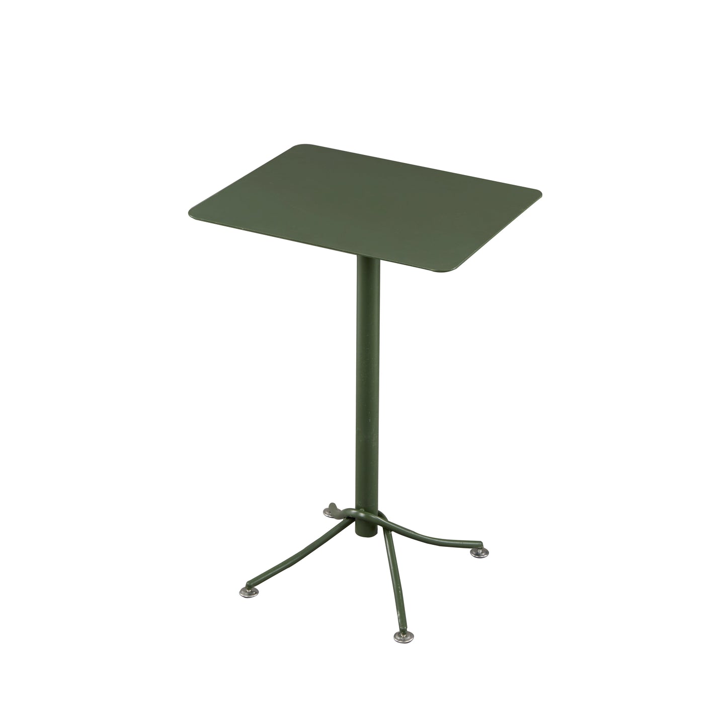 Outdoor Metal Top Counter Table Metal 4 Legs Industrial Style Foldable 42-inch Bar Table Green Square Without Chairs Clearhalo 'Bar Furniture' 'Bar Tables' 'bar_tables' 'furn' 'furn_bar_tables' 'Furniture' 'furniture_bar_tables' 'Kitchen & Dining Furniture' 4440163