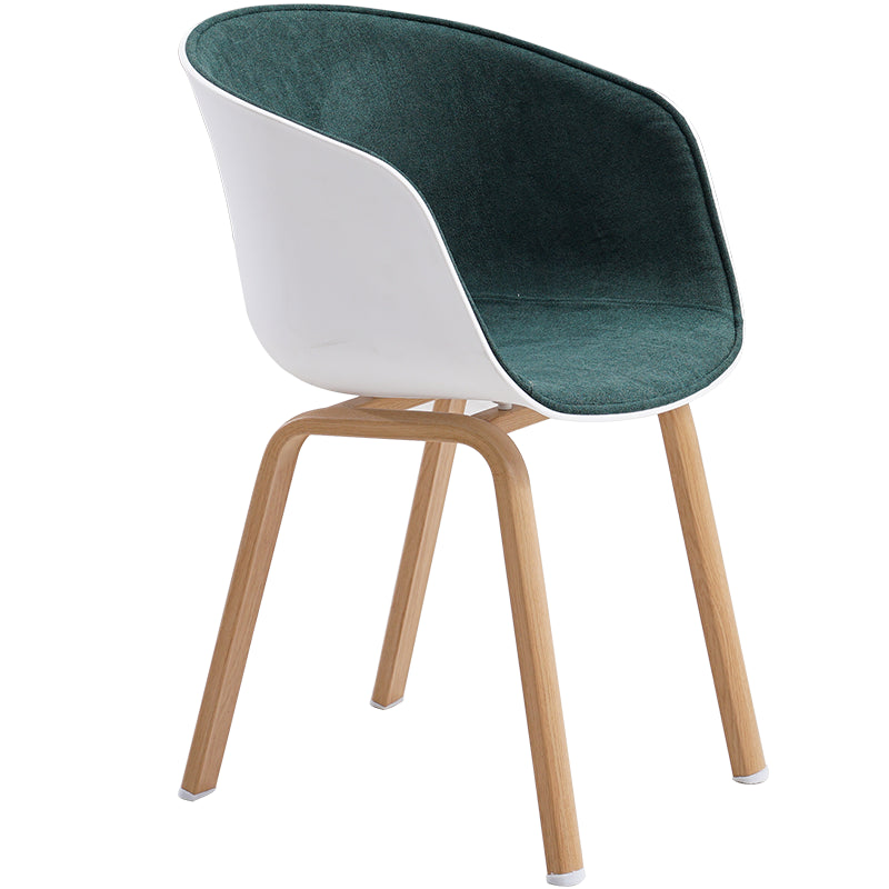 Contemporary Style Kitchen Metal Dining Chairs Dining Arm Side Chairs White-Green 1 Piece Clearhalo ' kitchen&dining_furn' 'Dining Chairs' 'Dining Tables & Seating' 'dining_chair' 'Furniture' 'furniture_dining_chair' 'Kitchen & Dining Furniture' 'kitchen' 4451625