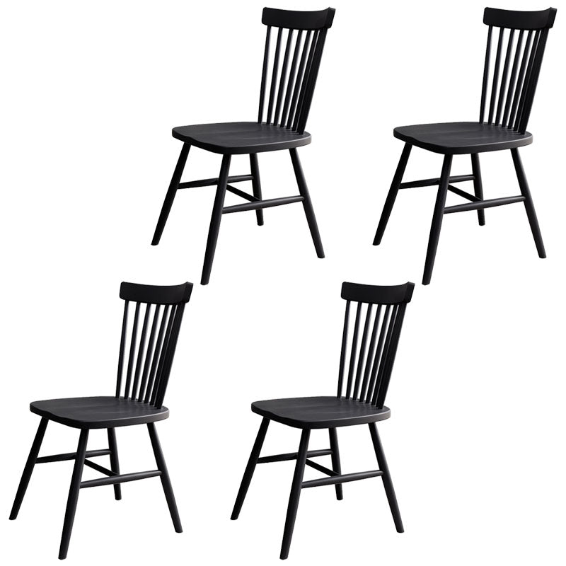 Scandinavian Wood Indoor-Outdoor Room Chair Windsor Back Side Chair Grey Set of 4 Clearhalo ' kitchen&dining_furn' 'Dining Chairs' 'Dining Tables & Seating' 'dining_chair' 'Furniture' 'furniture_dining_chair' 'Kitchen & Dining Furniture' 'kitchen' 4457939