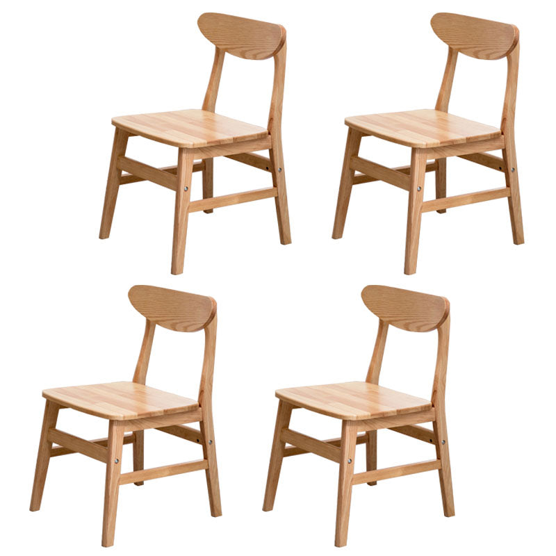 Scandinavian Upholstered Home Side Chair Open Back Natural Dining Chair Wood 4 Piece Set Clearhalo ' kitchen&dining_furn' 'Dining Chairs' 'Dining Tables & Seating' 'dining_chair' 'furn' 'furn_dining_chair' 'Furniture' 'furniture_dining_chair' 'Kitchen & Dining Furniture' 'kitchen' 4458407