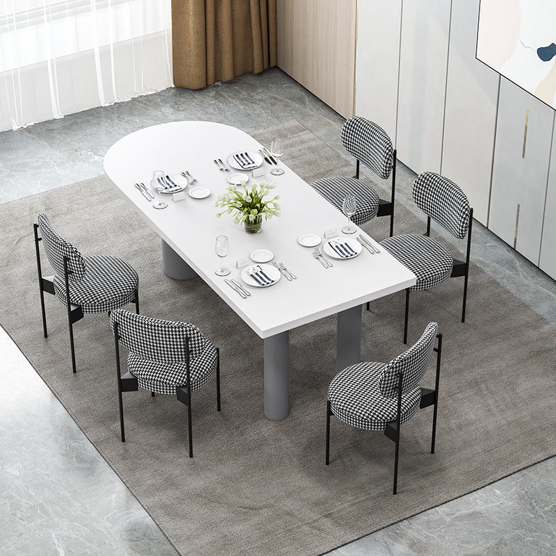Modern 1/2/5/6 Pieces Dining Set Solid Wood Dining Table Set for Restaurant 6 Pieces: Table, 5 Chairs Clearhalo 'Dining Room Sets' 'Dining Tables & Seating' 'dining_room_set' 'furn' 'furn_dining_room_set' 'Furniture' 'furniture_dining_room_set' 'Kitchen & Dining Furniture' 'kitchen&dining_furn' 'kitchen' 4481503