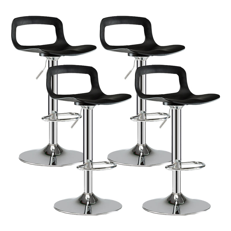 Industrial Style Bar-stool PP Seat with Swivel for Kitchen Bar 4 Piece Set Clearhalo 'Bar Furniture' 'Bar Stools' 'bar_stools' 'furn' 'furn_bar_stools' 'furniture_bar_stools' 'Kitchen & Dining Furniture' 'kitchen&dining_furn' 'kitchen' 'kitchen_furn' Furniture' 4497662