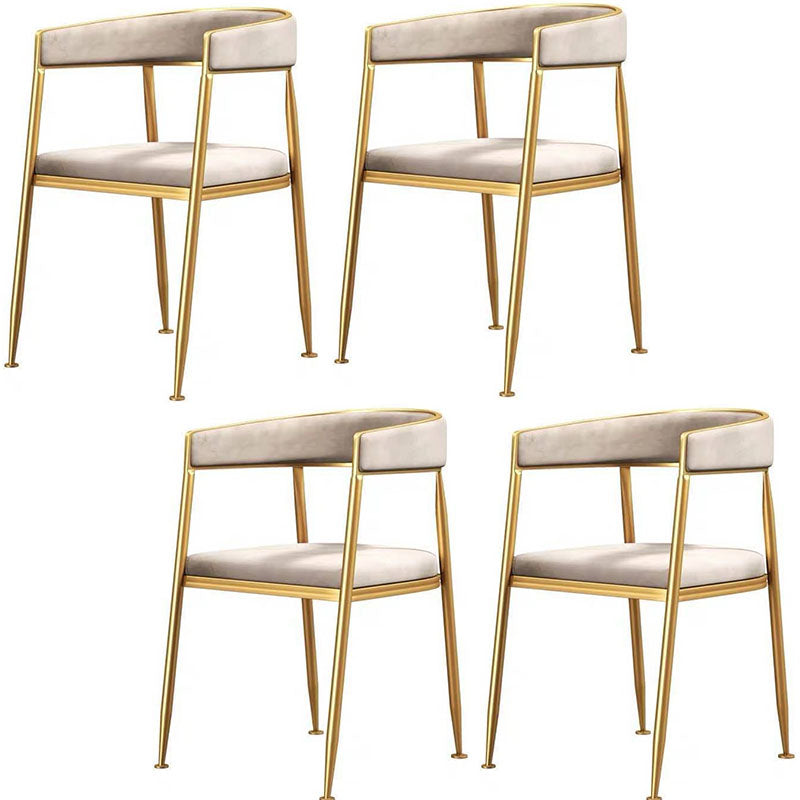 Scandinavian Design Cane Back Dining Chairs Fabric Dining Side Chair for Kitchen Beige 4 Piece Set Clearhalo ' kitchen&dining_furn' 'Dining Chairs' 'Dining Tables & Seating' 'dining_chair' 'furn' 'furn_dining_chair' 'Furniture' 'furniture_dining_chair' 'Kitchen & Dining Furniture' 'kitchen' 4511007