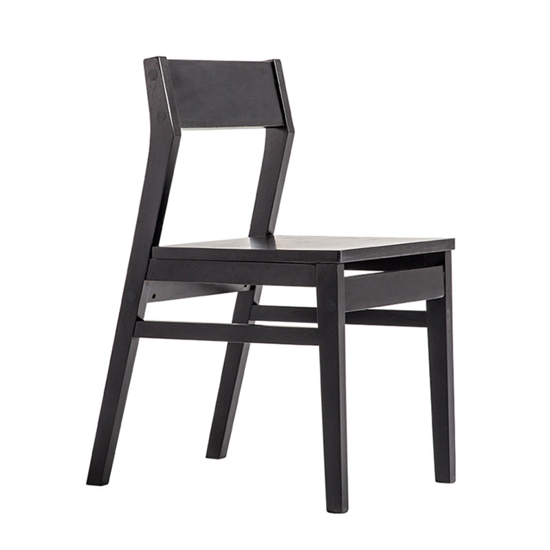Contemporary Dining Chairs Kitchen Dining Armless Side Chair with Wooden Legs Black Wood 1 Piece Clearhalo ' kitchen&dining_furn' 'Dining Chairs' 'Dining Tables & Seating' 'dining_chair' 'furn' 'furn_dining_chair' 'Furniture' 'furniture_dining_chair' 'Kitchen & Dining Furniture' 'kitchen' 4558706
