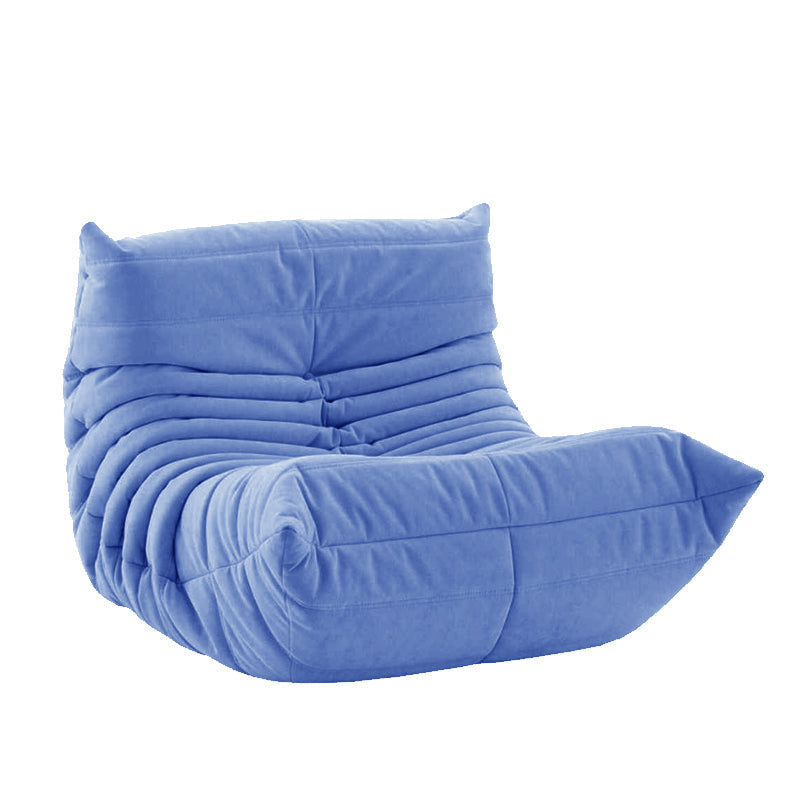 Ultra-Modern Single Seat Biscuit Back Sofa 35.43"D x 39.37"W x 27.6"H Armless Sofa Blue Clearhalo 'furn' 'furn_sofas' 'Furniture' 'furniture_sofas' 'kitchen' 'kitchen_sofas' 'Living Room Furniture' 'Sofa' 'sofas' 4592024