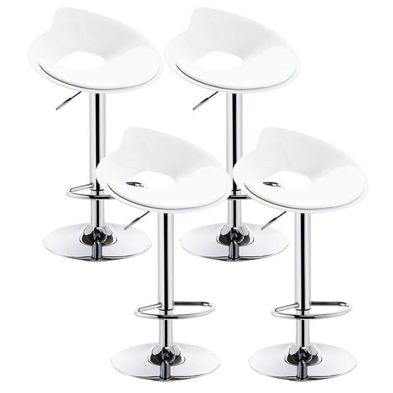 Nordic Style Leather Seats Barstool Rotating Lifting Bar Stool for Indoor White 4 Piece Set Clearhalo 'Bar Furniture' 'Bar Stools' 'bar_stools' 'furn' 'furn_bar_stools' 'furniture_bar_stools' 'Kitchen & Dining Furniture' 'kitchen&dining_furn' 'kitchen' 'kitchen_furn' Furniture' 4611773
