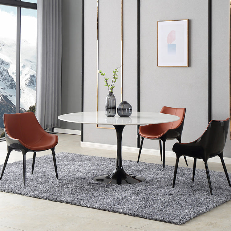 Modern 1/3/4 Pieces Dining Sintered Stone Dining Table Set for Kitchen 4 Pieces: Table, 3 Chairs Clearhalo 'Dining Room Sets' 'Dining Tables & Seating' 'dining_room_set' 'furn' 'furn_dining_room_set' 'Furniture' 'furniture_dining_room_set' 'Kitchen & Dining Furniture' 'kitchen&dining_furn' 'kitchen' 4621321