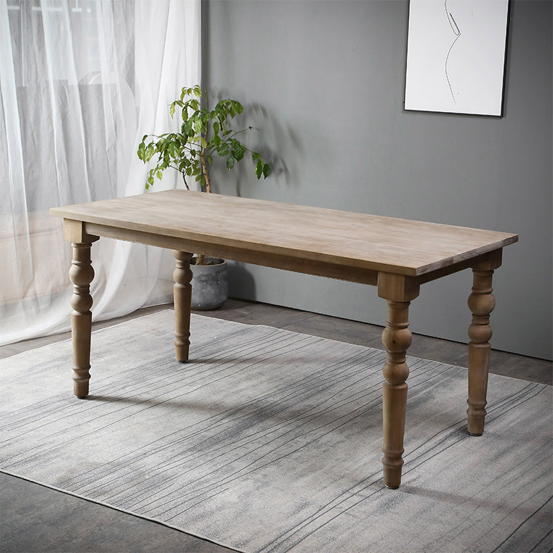 Rectangle Dining Site Table Mid-Century Style Solid Wood Dinner Table with 4 Legs 70.9"L x 31.5"W x 29.5"H Without Chairs Clearhalo ' dining_table' 'Dining Tables & Seating' 'Dining Tables' 'furn' 'furn_dining_table' 'Furniture' 'furniture_dining_table' 'Kitchen & Dining Furniture' 'kitchen&dining_furn' 'kitchen' 'kitchen_dining_table' 4665782