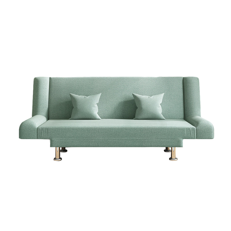 Cotton Blend Modern Sofa 23"W Back Sofa Armless Sofa for Living Room 71"L x 23"W x 29.5"H Light Green Clearhalo 'furn' 'furn_sofas' 'Furniture' 'furniture_sofas' 'kitchen' 'kitchen_sofas' 'Living Room Furniture' 'Sofa' 'sofas' 4673196
