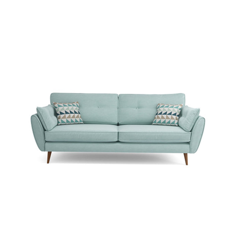 2/3 Seater Modernism Linen Standard Sofa Cushions Flared Arm Sofa Gray-Green Clearhalo 'furn' 'furn_sofas' 'Furniture' 'furniture_sofas' 'kitchen' 'kitchen_sofas' 'Living Room Furniture' 'Sofa' 'sofas' 4673339