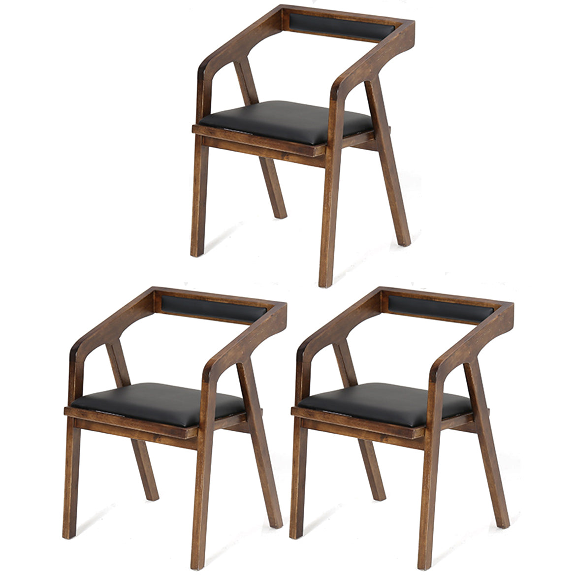 Traditional Style 1/3/4/7 Pieces Dining Table Set Solid Wood Table & Chair Set 3 Wood Chairs Clearhalo 'Dining Room Sets' 'Dining Tables & Seating' 'dining_room_set' 'furn' 'furn_dining_room_set' 'Furniture' 'furniture_dining_room_set' 'Kitchen & Dining Furniture' 'kitchen&dining_furn' 'kitchen' 4693033