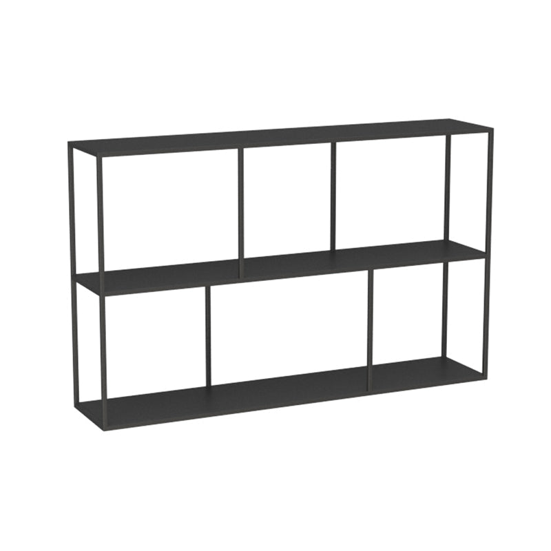 Industrial Style Open Metal Bookcase with Rectangular Shelves Black Clearhalo 'Bookcases' 'furn' 'furn_bookcases' 'Furniture' 'furniture_bookcases' 'kitchen' 'kitchen_bookcases' 'Living Room Furniture' 'Office Furniture' 4698675