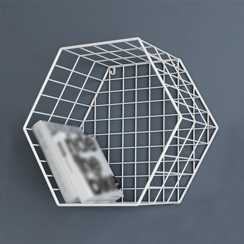 Modern Floating Bookcase Metal Closed Back Wall Mounted Bookshelf White Clearhalo 'Bookcases' 'furn' 'furn_bookcases' 'Furniture' 'furniture_bookcases' 'kitchen' 'kitchen_bookcases' 'Living Room Furniture' 'Office Furniture' 4708096