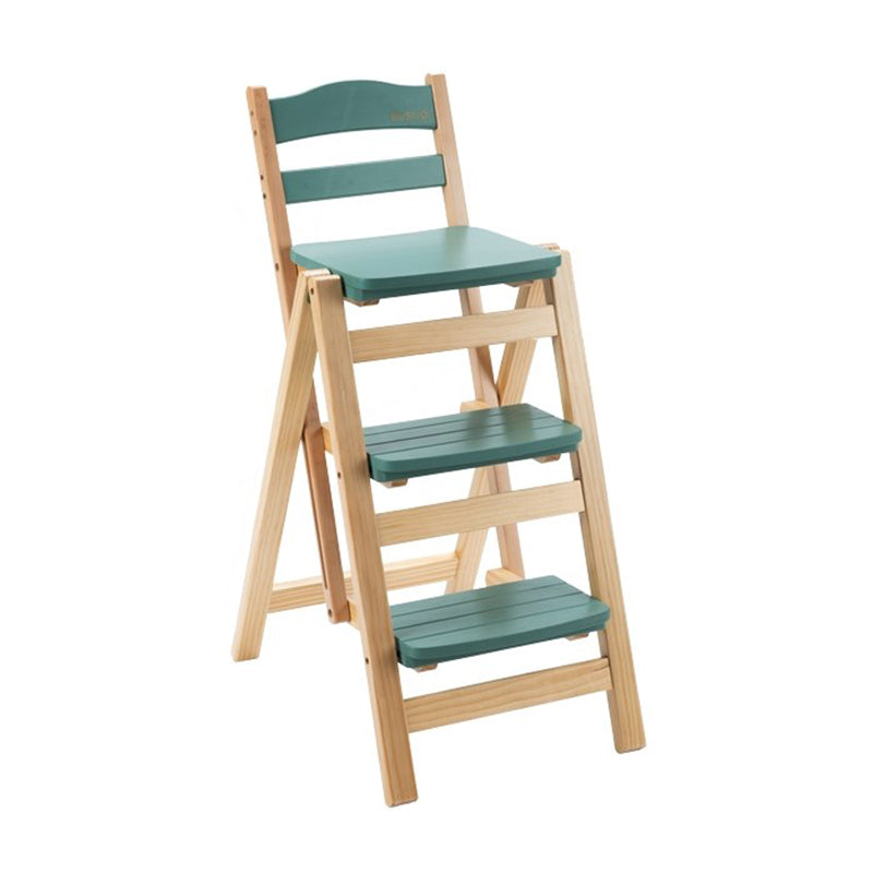 Nordic Style Armless Wood Barstool Folding 27-inch Single Counter Stool for Kitchen Green Clearhalo 'Bar Furniture' 'Bar Stools' 'bar_stools' 'furn' 'furn_bar_stools' 'Furniture' 'furniture_bar_stools' 'Kitchen & Dining Furniture' 4744563